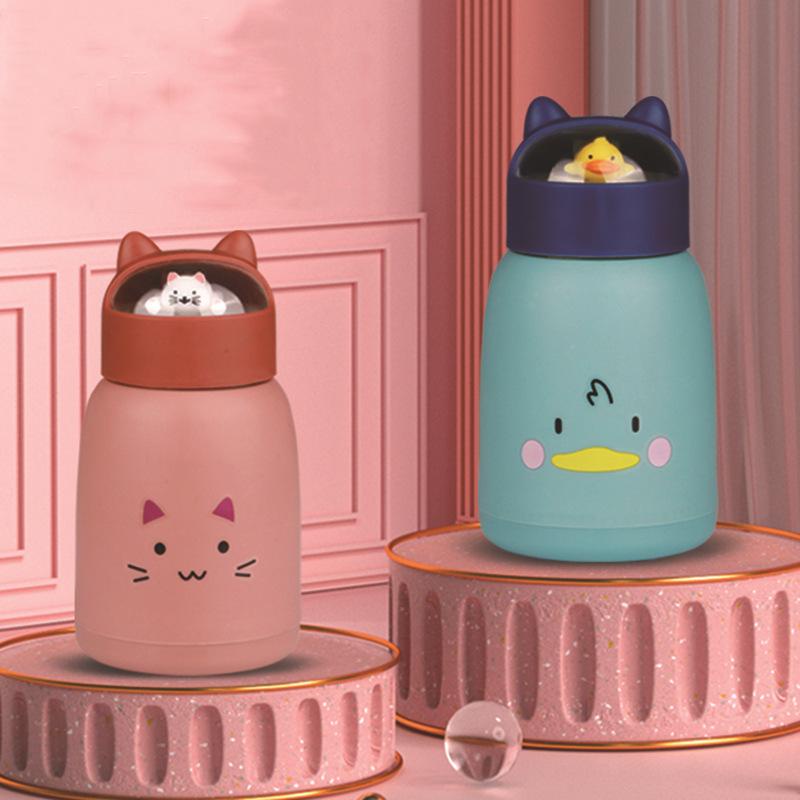 Bình Đựng Nước Thủy Tinh Bọc Silicon Cách Nhiệt Thời Trang Mới MeoMeo Happy Home 1977