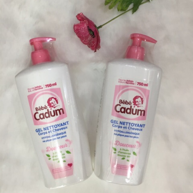 Mẫu mới - Tắm gội Cadum Hạnh nhân 750ml