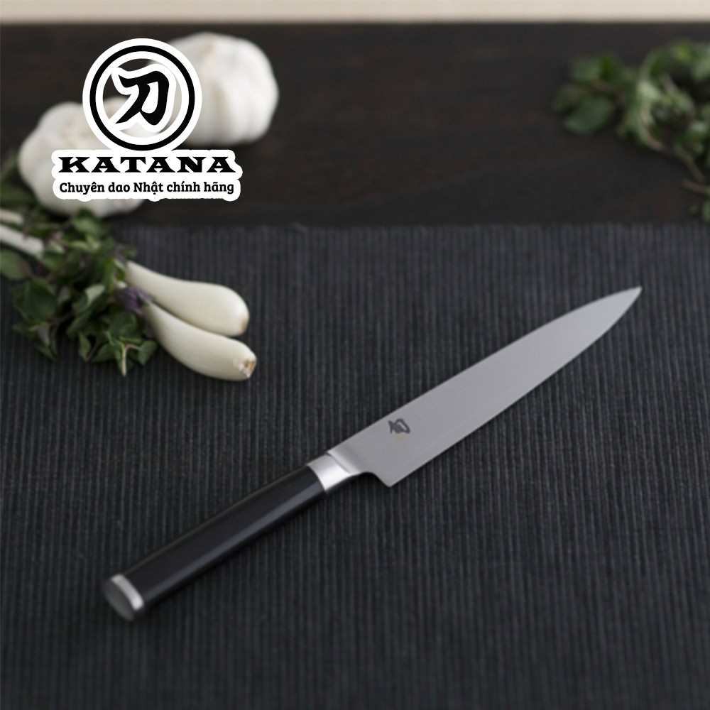 Dao bếp Nhật cao cấp KAI Shun Classic Ultility thép Damascus 69 lớp DM0701 (150mm)