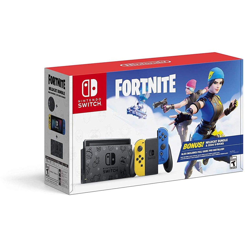 Máy Chơi Game Nintendo Switch V2 Fortnite Wildcat Phiên bản giới hạn Hệ US