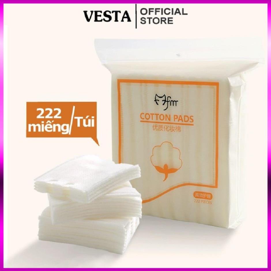👍 Bông Tẩy Trang 222 Miếng - Bông Tẩy Trang Cotton Bịch 222 ( Hàng Chuẩn )