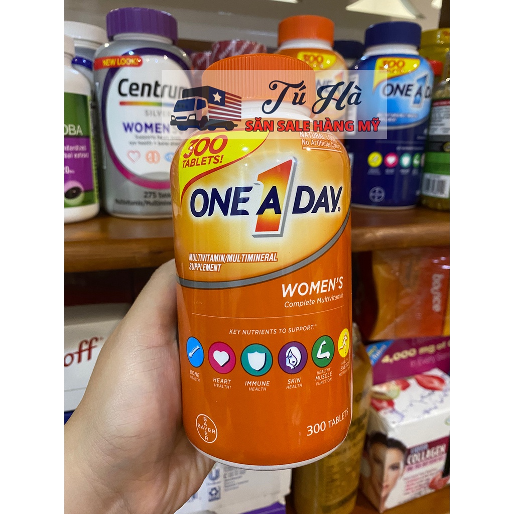 Viên Uống Vitamin Tổng Hợp One a Day Multivitamin Women's Formula 300 viên - [Săn SALE tại MỸ by Tú Hà]