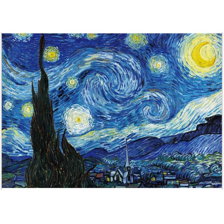 Tranh Ghép Hình 2000 Mảnh Jigsaw Puzzle Tranh Sơn Dầu/Puzzle Van Gogh/Puzzle  2000 PcsVan Gogh/Tranh Giấy Bồi Cao Cấp