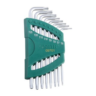 Bộ lục giác sao 8 cây dài Sata 09-701 (Xám bạc)