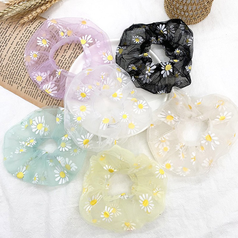 Dây buộc tóc bằng vải với nhiều màu sắc đa dạng thời trang Hàn Quốc