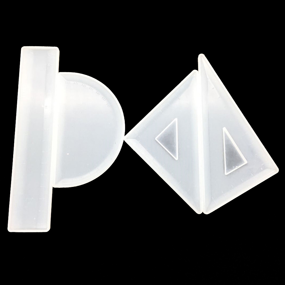 Khuôn đổ nhựa resin keo UV epoxy làm thước đo độ/thước êke/thước thẳng