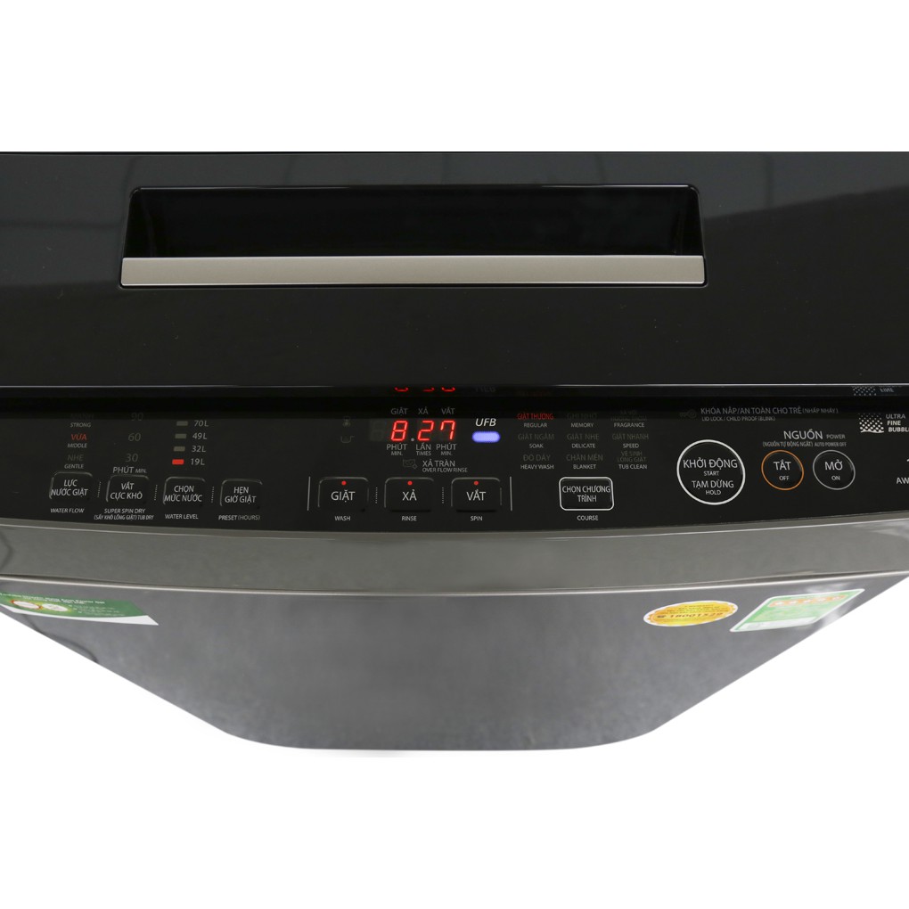 Máy giặt Toshiba Inverter 10 kg AW-DUH1100GV(DS) - Tốc độ quay vắt:770 vòng/phút, Hiệu suất sử dụng điện 7 Wh/kg