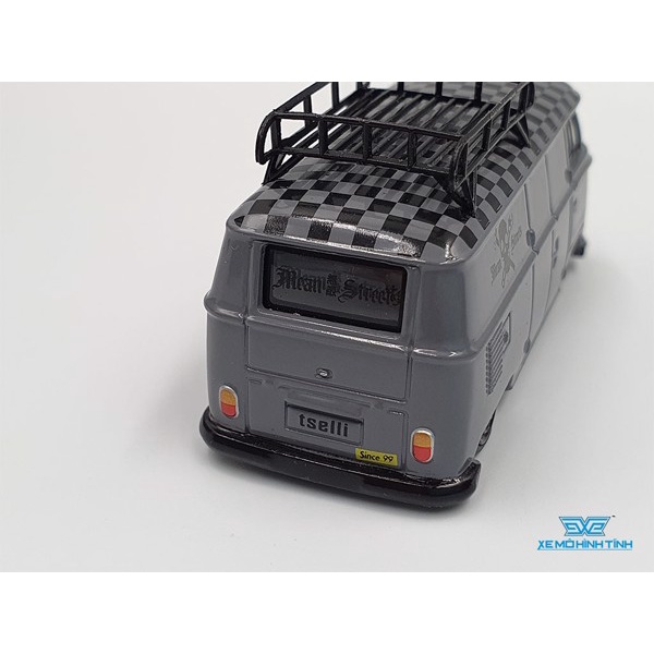 Xe Mô Hình Volkswagen T1 Panel Van Mean Streets 1:64 Schuco &amp; Tarmac ( Xám )