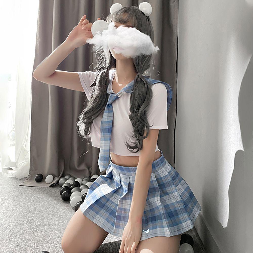Bộ Đồ Lót Cổ Vũ Hóa Trang Nhân Vật Nữ Sinh Gợi Cảm