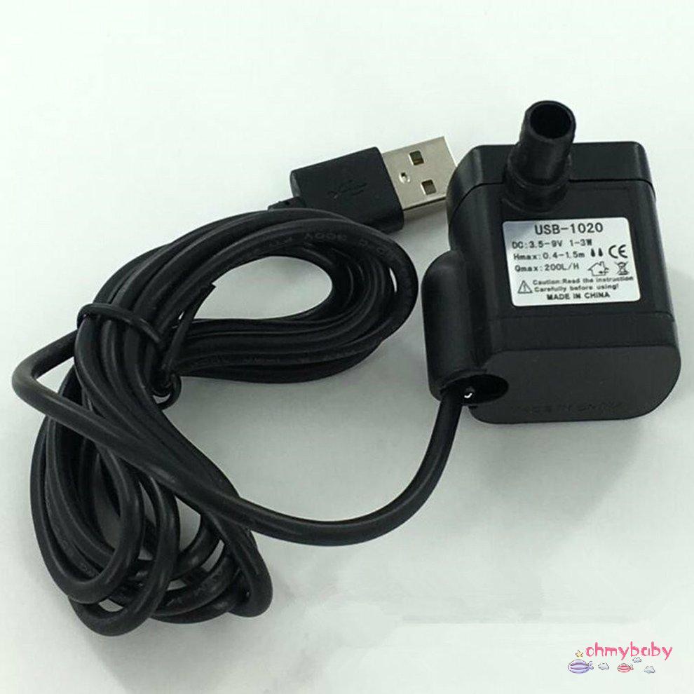 Máy bơm chìm siêu nhỏ USB-1020 DC3.5V-9V 3W Đài phun nước bể cá cảnh [8/23]