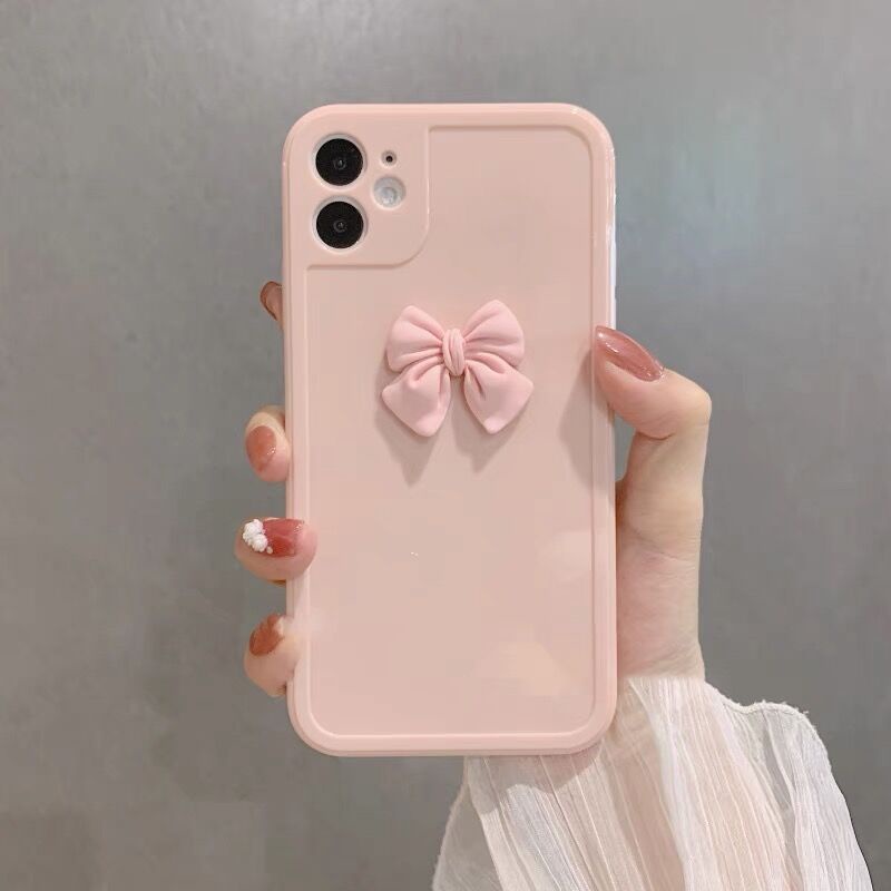 Ôp Điện Thoại Ba Chiều Đính Nơ Hoạt Hình Cho iphone 15 pro max 14 13 12 11 pro max xs xr xsmax 7plus 8plus Ốp