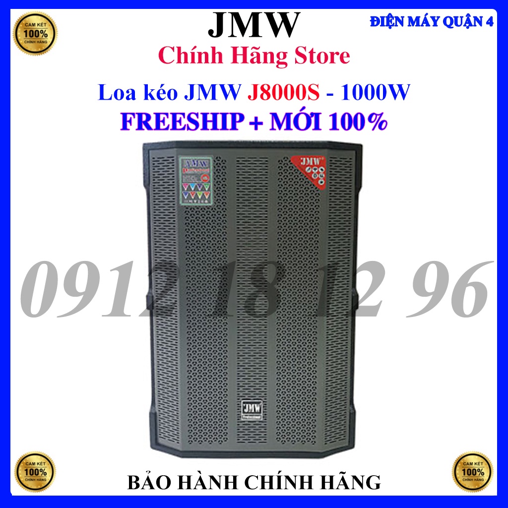 Loa kéo JMW J8000S, loa karaoke 5.5 tấc, công suất đỉnh 1000W