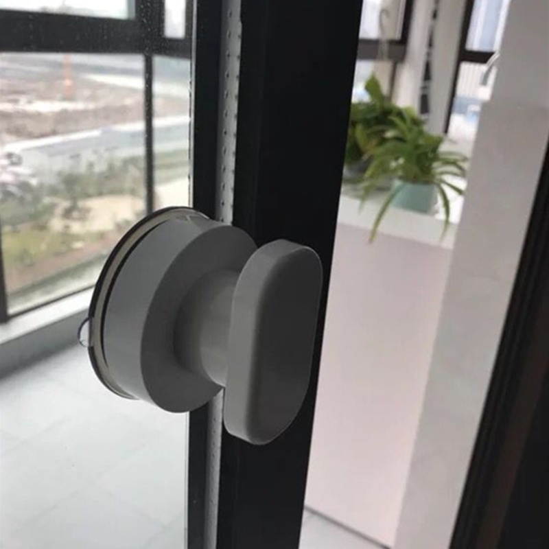 Tay Nắm Cửa Kính / Cửa Tủ Có Giác Hút Không Cần Khoan Có Thể Tái Sử Dụng 2 Màu