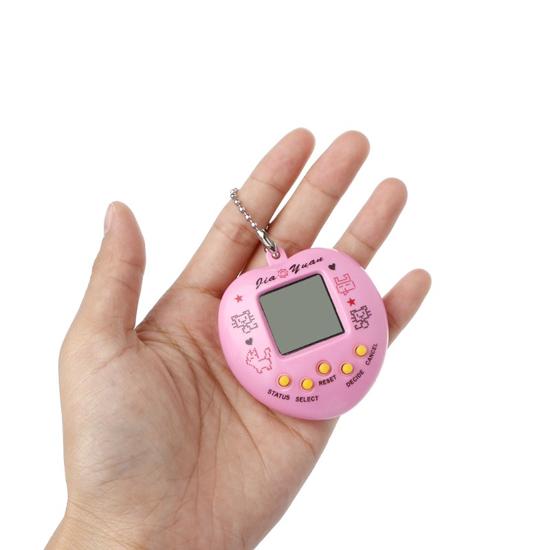 Máy chơi game nuôi thú ảo cầm tay tiện lợi kèm móc khóa xinh xắn cho trẻ em và người trưởng thành