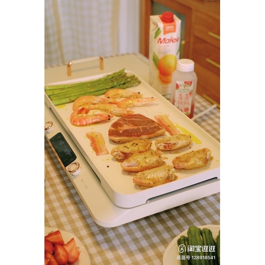 Bếp từ đôi QG của Anh- bản cao cấp có kèm khay nướng - Cáo đeo nơ