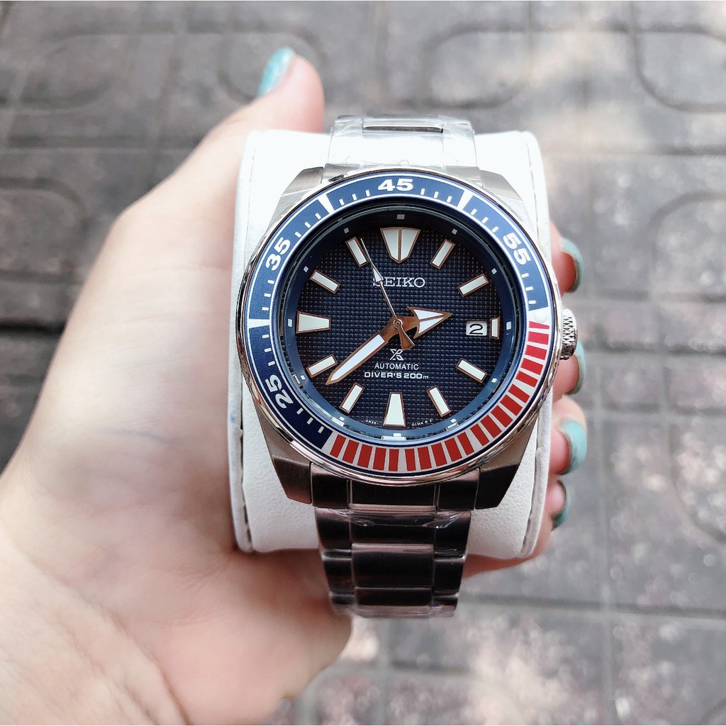 Đồng Hồ Nam Seiko X Samurai Dây Thép 44MM