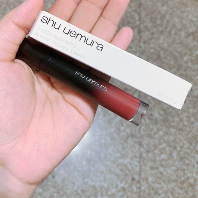 Shu Uemura- Son kem Matte Supreme Lip Color M BR 01 Vỏ Trắng