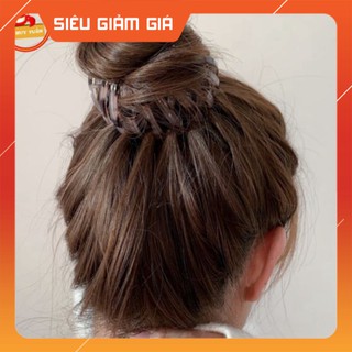Chụp búi tóc tròn - kẹp tóc dạng tròn co giãn