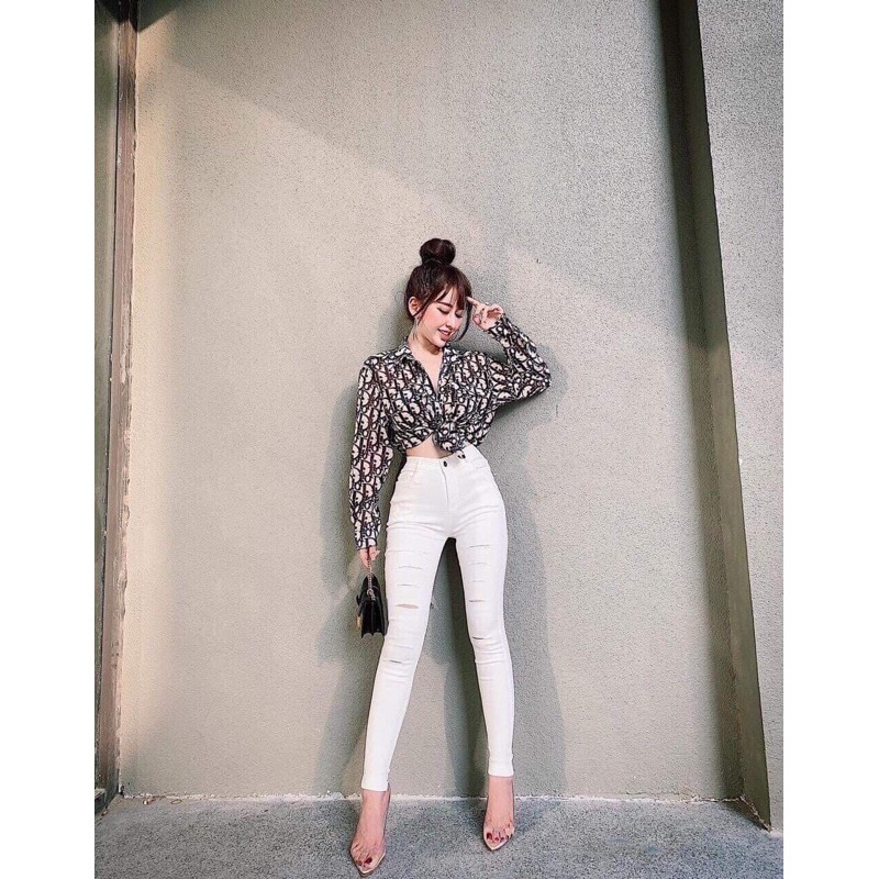 Áo sơ mi hoạ tiết