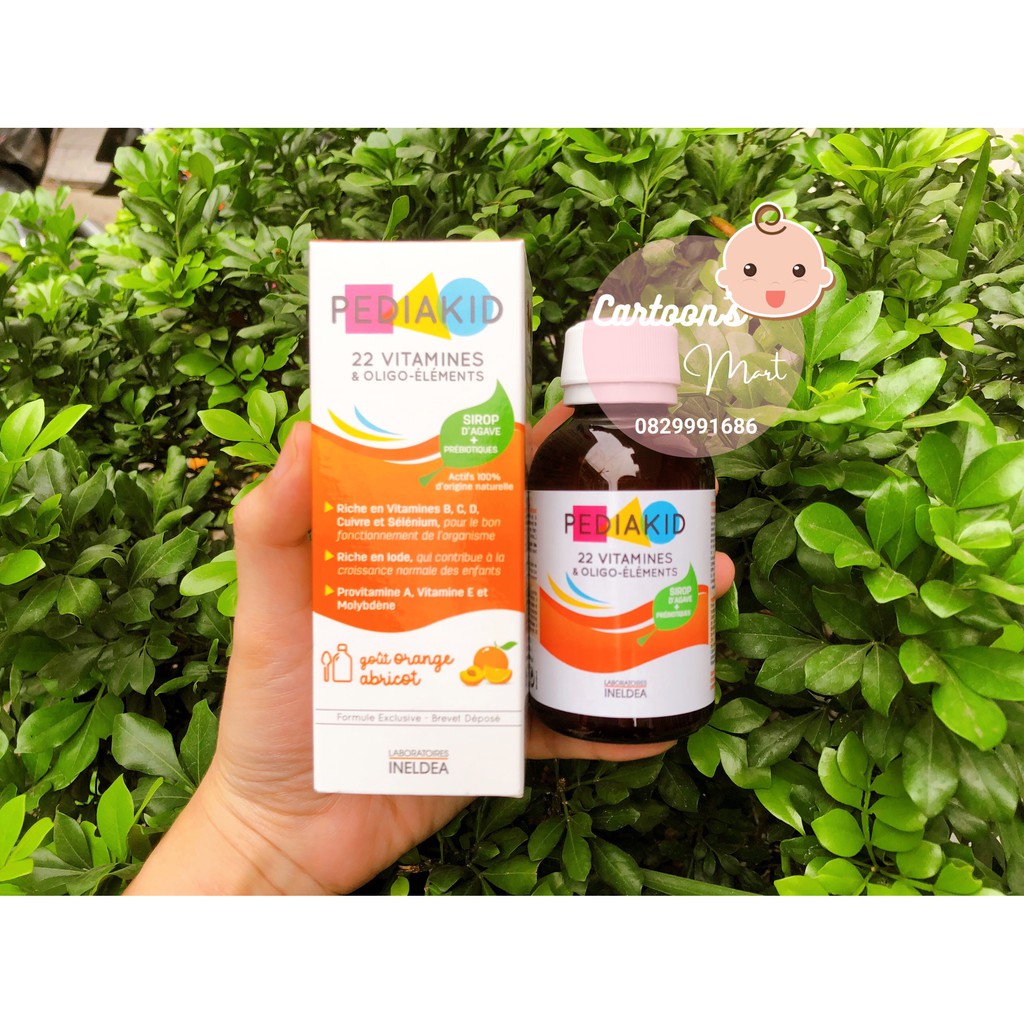 Siro Pediakid Nội Địa Pháp Đủ Loại Cho Bé, Cung cấp Các Vitamin Và Các Chất Cần Thiết Cho Bé Từ 6 Tháng