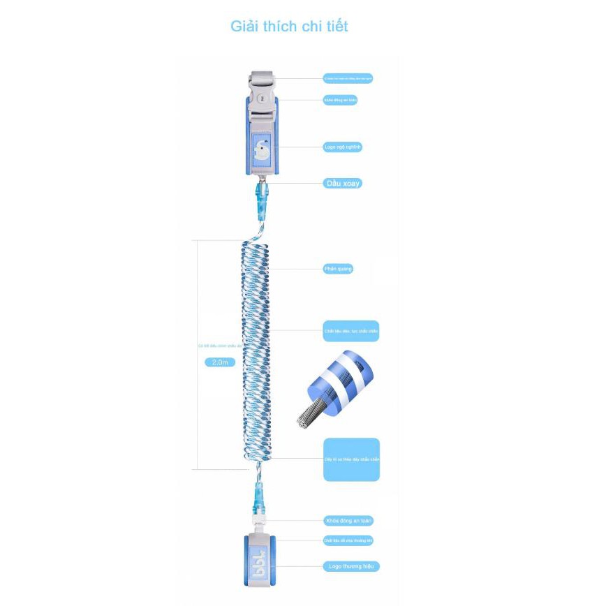 Dây đeo dẫn trẻ tránh thất lạc trẻ - HanruiOffical