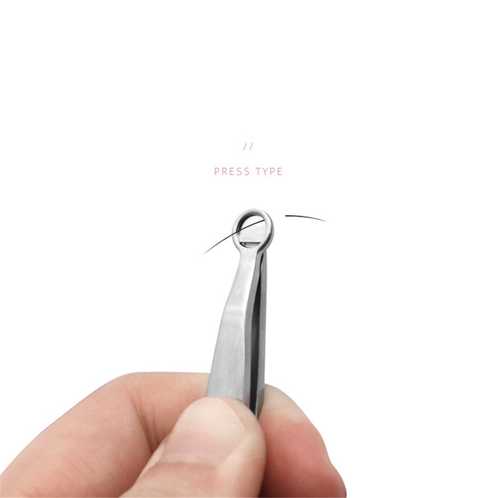 1 Nhíp Tỉa Lông Mũi Tròn Bằng Thép Không Gỉ Đa Năng Chăm Sóc Cá Nhân unisex