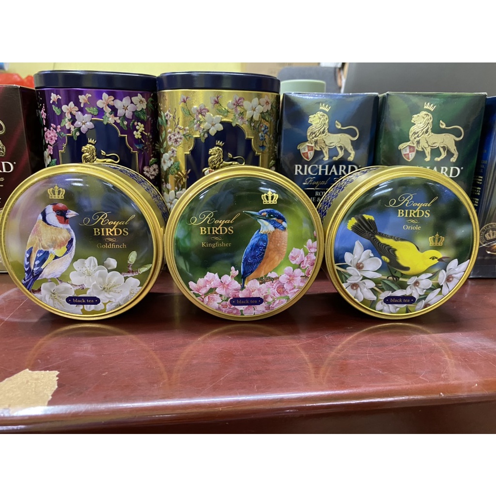 [Hàng Ngoại Có Tem Chống Giả]  đen richard royal birds hộp thiếc 40Gr - Hảo hạng &amp; Sang trọng