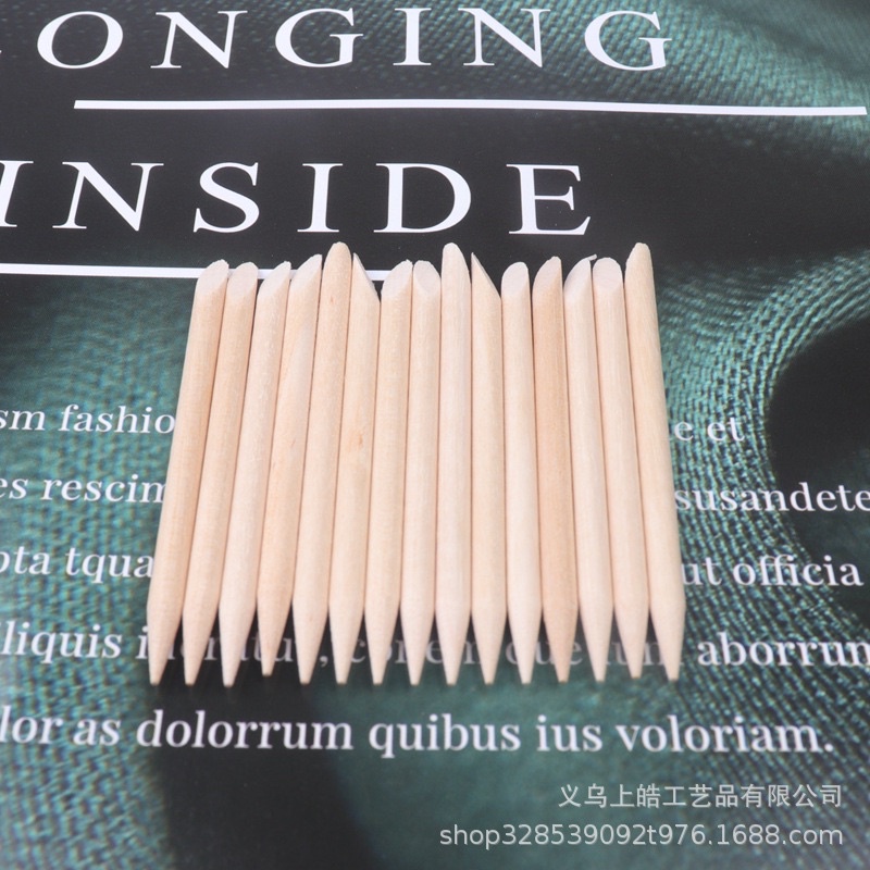 Set 100 que gỗ làm móng, chấm khoé móng