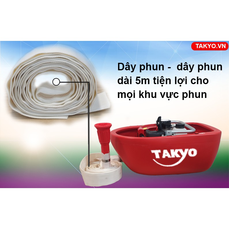 Máy bơm thuyền bơm xuồng 4 thì tưới cây thả nổi Takyo TK 35