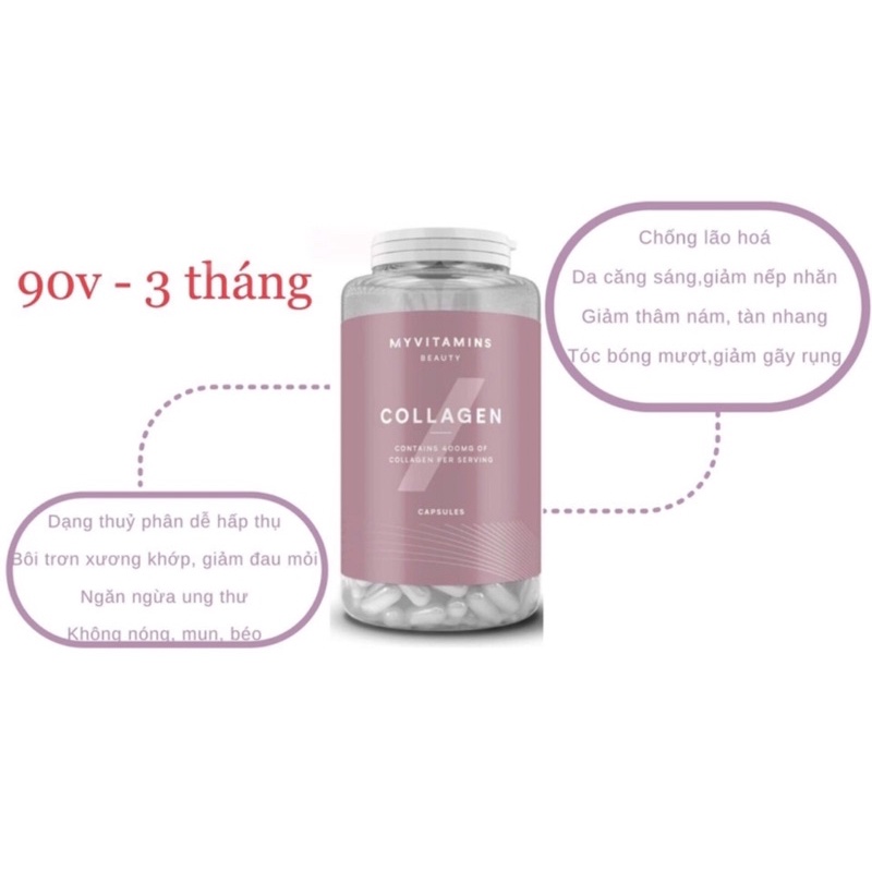 Chính hãng Myvitamins - Viên uống Collagen, Omega 369, Dầu hoa anh thảo