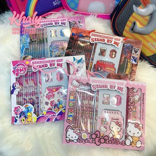 SET BỘ DỤNG CỤ HỌC TẬP 18 MÓN HÌNH HELLO KITTY, NGỰA PONY, SPIDERMAN SIÊU HOT CHO TRẺ EM, CÁC BÉ, HỌC SINH - 3316