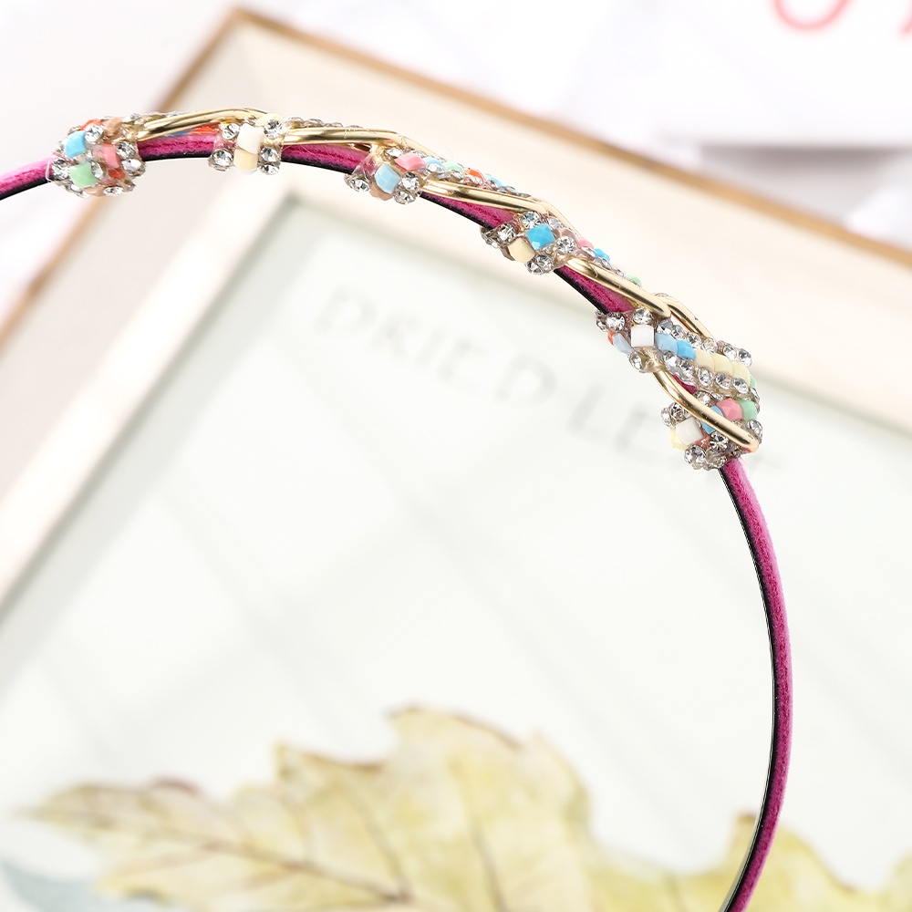 Cài tóc HAIMEIKANG thiết kế đơn giản đính hạt đá cá tính cổ điển thời trang