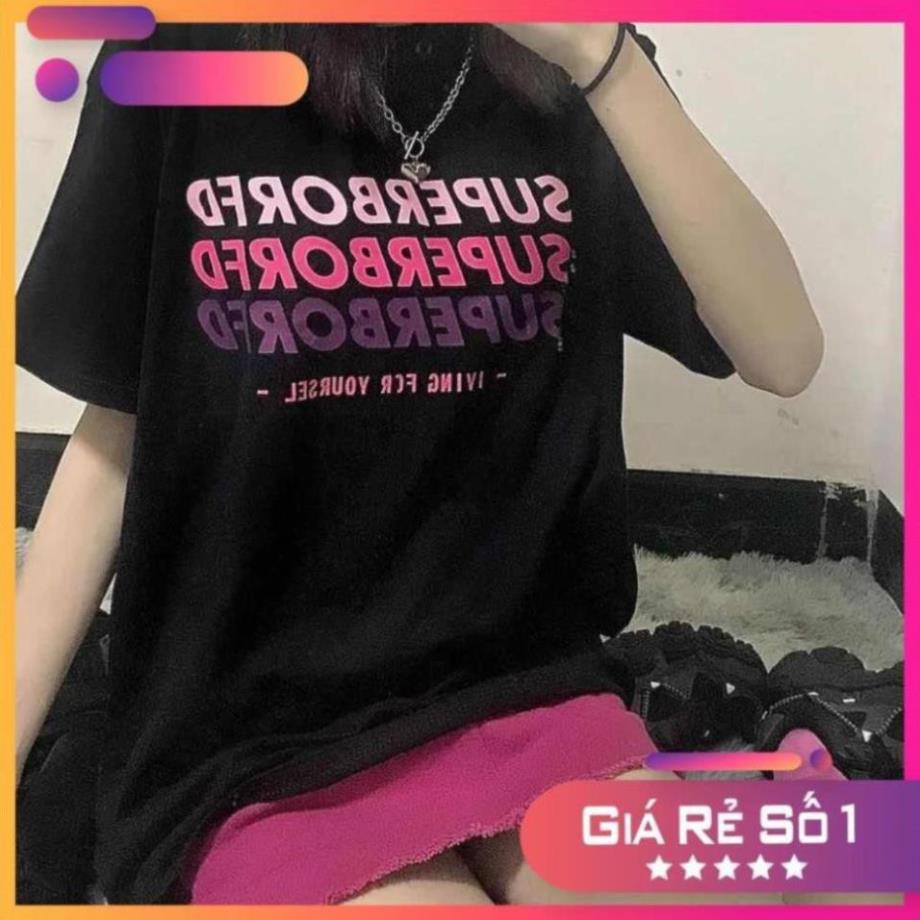 Áo thun nam nữ unisex tay lỡ A368 Pink, áo phông tay lỡ unisex form rộng oversize streetwear S10 | BigBuy360 - bigbuy360.vn