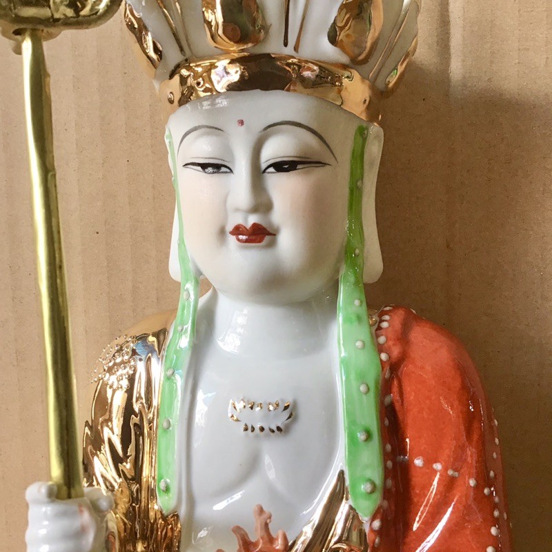 Tượng Địa Tạng Vương Bồ Tát Ngồi Cao 30Cm