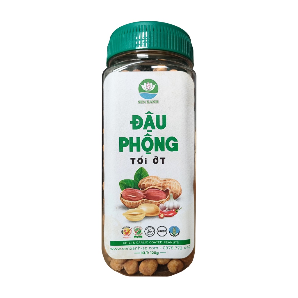 [SenXanh Emart]  Đậu Phộng Tỏi Ớt (260g) - đặc sản Long An