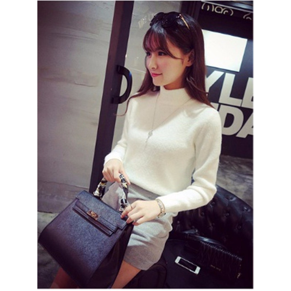 Áo len cổ lọ xinh xắn