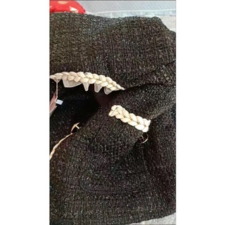 Áo khoác dạ tweed phối viền