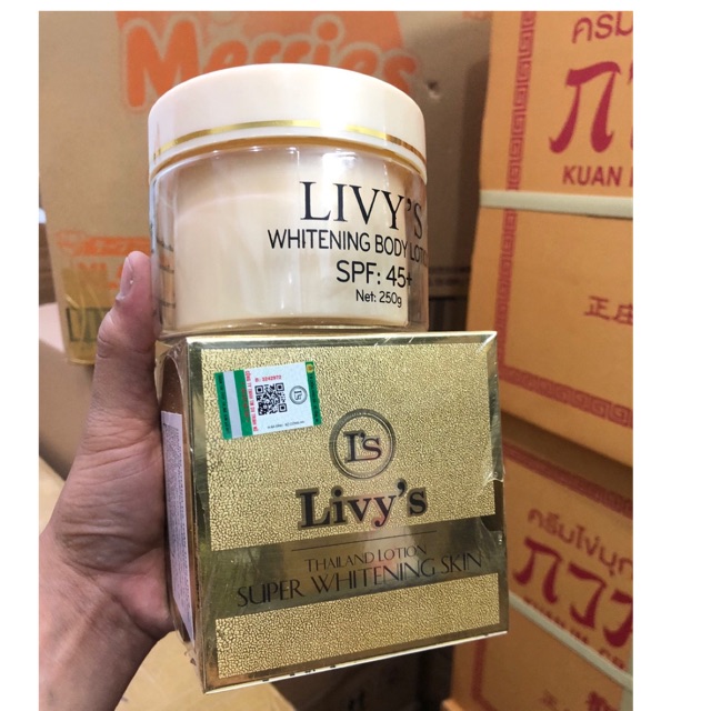 Kem Body Whitening Livy's Thái Lan Vàng SPF 45+++, 250g | BigBuy360 - bigbuy360.vn