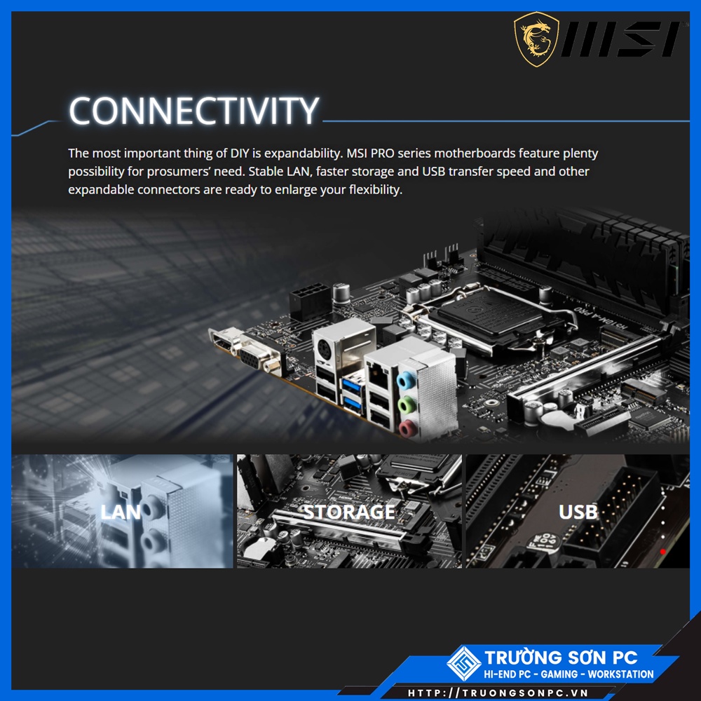 Mainboard MSI H510MA PRO M.2 NVME Connector | Socket 1200