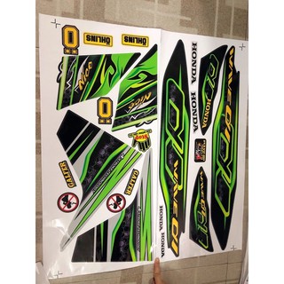 Tem rời xe WAVE ALPHA 110 màu xanh lục-lá cây (3 lớp không phai)