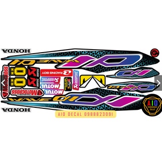 [Loại 1] Tem Rời Wave 110cc Xanh Trắng (2017-2021)- Ảnh Thật (Decal Wave) (Tem xe Wave)