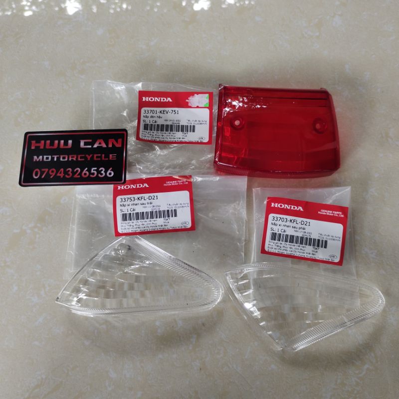 BỘ NẮP ĐÈN HẬU HONDA WAVE ALPHA NHỎ, WAVE ZX
