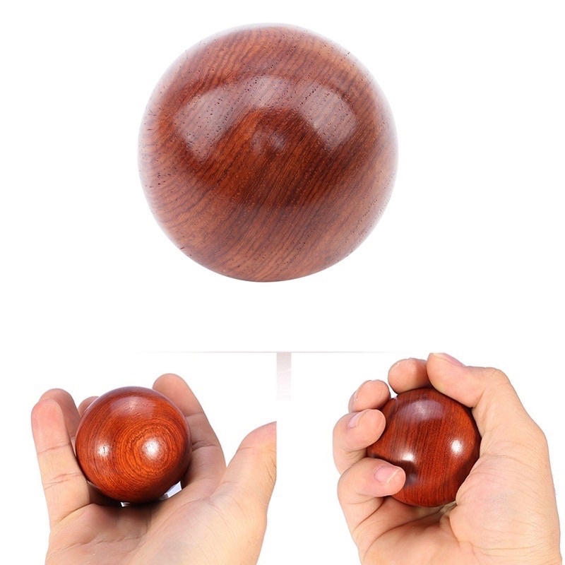 Quả Bóng Gỗ 5cm Mát Xa Thư Giãn Ngón Tay Rèn Luyện Sức Khỏe Hiệu Quả