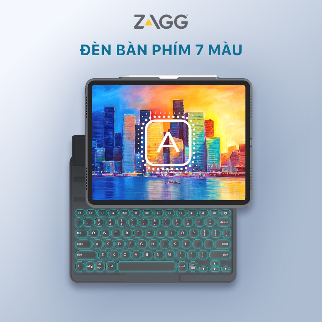 Ốp lưng kèm bàn phím ZAGG Pro Keys iPad Pro 11 inch - 103407976