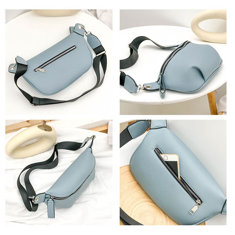 Túi đeo chéo trước ngực trẻ trung năng động da siêu mềm DC06 túi bao tử Chip Xinh Bag | BigBuy360 - bigbuy360.vn
