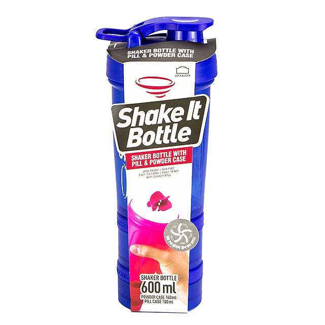 Bình Lắc SHAKE IT Lock&amp;Lock - 600ml - Xanh Dương