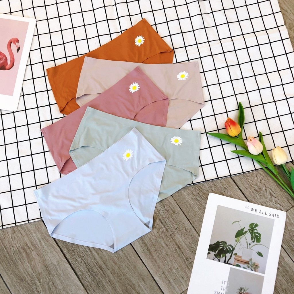 Quần Lót Su Hoa Cúc Ko Viền, Chất Su Loại 1, Hàng Quảng Châu 100%, Co Giản Mền Nhẹ, Đáy 2 Lớp Thoáng Khí Kháng Khuẩn | BigBuy360 - bigbuy360.vn