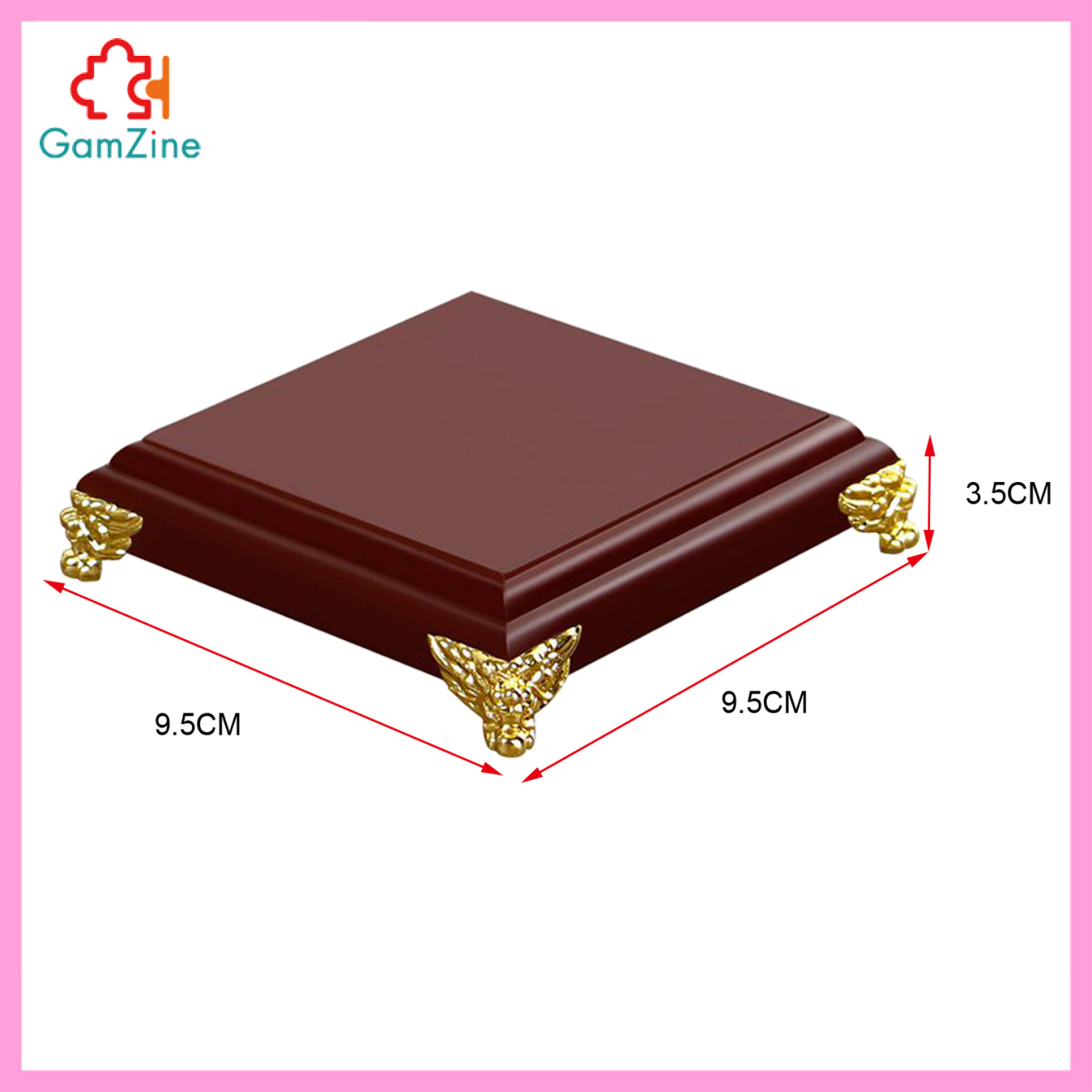 Chân Đế Cắm Bình Trà Trang Trí Kích Thước 9.5x9.5x3.5cm