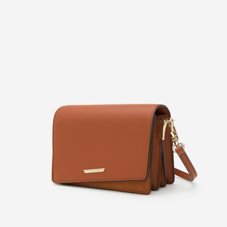 Hàng Mới Về Vascara - Túi Đeo Chéo Phối Nubuck - SHO 0113 - Màu Nâu - Vascara