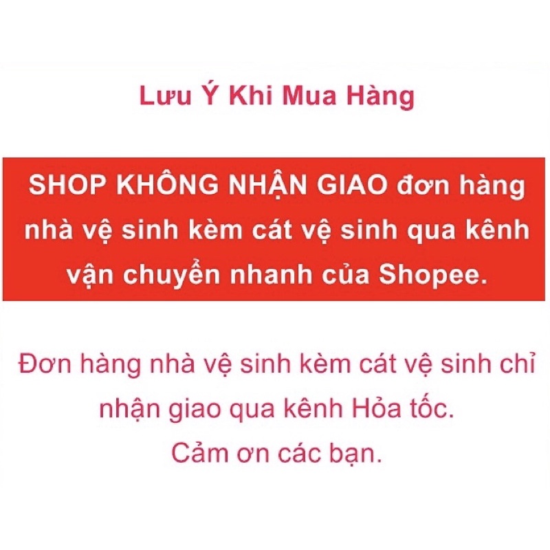 Nhà vệ sinh cho mèo Cao Cấp size lớn